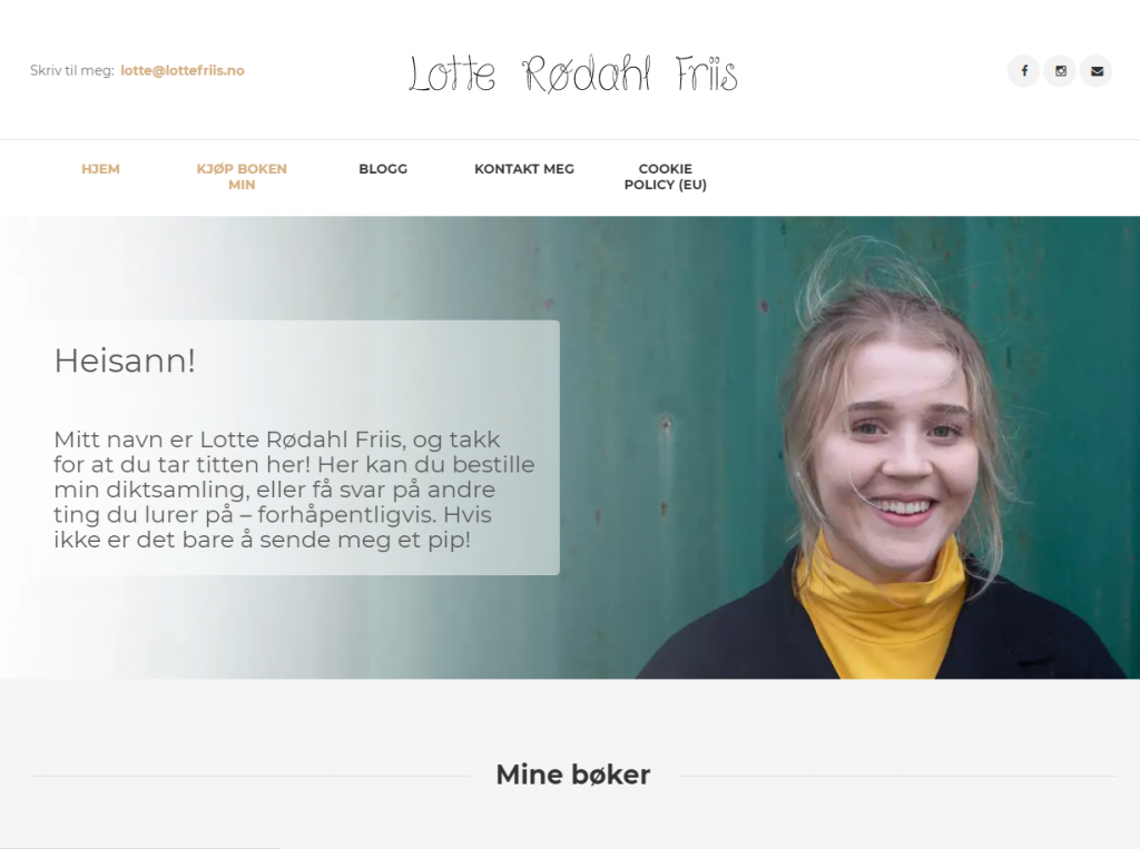 Skjermbilde av lottefriis.no